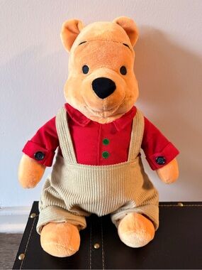 Winnie the Pooh Plush in Overalls